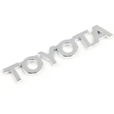 Емблема напис Toyota хром 115х20 мм (на скотчі)