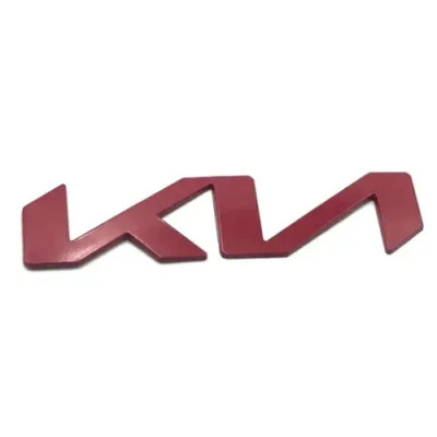Емблема напис Kia New (Червона) 210х49 мм (на скотчі)