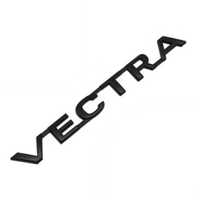 Емблема напис VECTRA (для Opel) Чорна 165х17 мм (на скотчі)