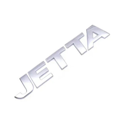 Емблема напис JETTA (для Volkswagen) Хром 132x22 мм (на скотчі)