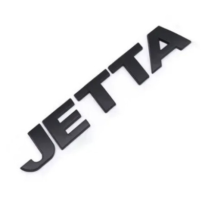 Емблема напис JETTA (для Volkswagen) чорний 132x22 мм (на скотчі)