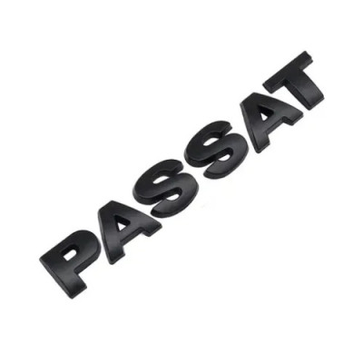 Емблема напис PASSAT (для Volkswagen) Чорна 115х16 мм (на скотчі)