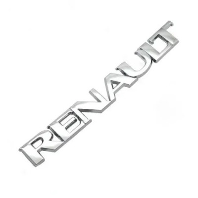 Емблема напис RENAULT ХРОМ 144х17 мм (на скотчі)