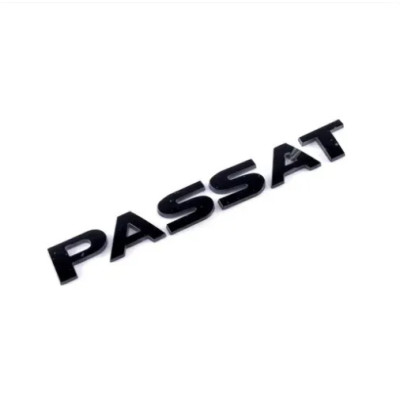 Емблема напис PASSAT для Volkswagen (2002-2020г) ЧОРНИЙ ГЛЯНЕЦЬ 190х23 мм (на скотчі)
