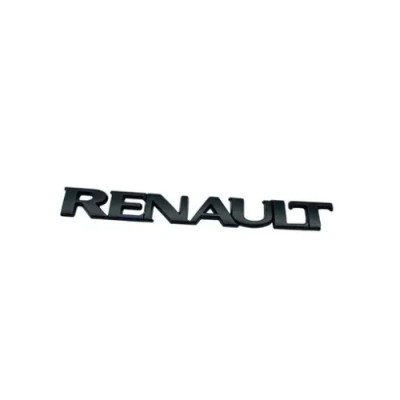 Емблема напис RENAULT пластик ЧОРНА (на скотчі)