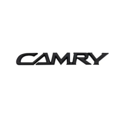 Емблема напис CAMRY (для Toyota) 138х19мм ЧОРНА пластик (на скотчі)