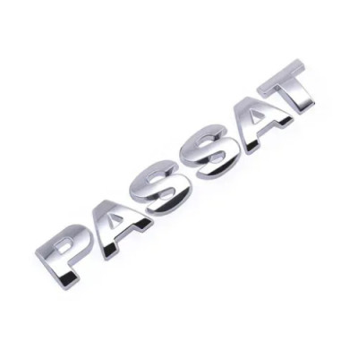 Емблема напис PASSAT Пасат (для Volkswagen) ХРОМ 115х16мм метал на скотчі