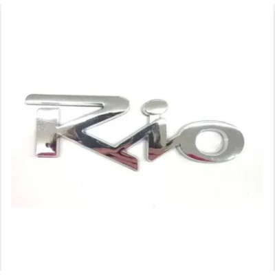 Емблема напис Rio для Kia (Хром) 119х42 мм (на скотчі)