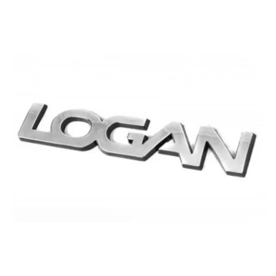 Емблема напис Logan для Dacia (Хром) 147х26 мм (на скотчі)