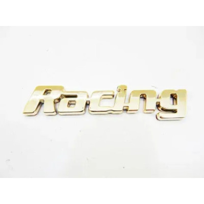 Емблема напис Racing (Золото) 107х20мм (на скотчі)