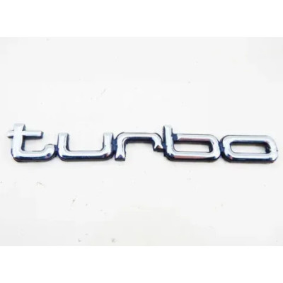 Емблема напис Turbo для Audi (Хром) 152х20 мм (на скотчі)