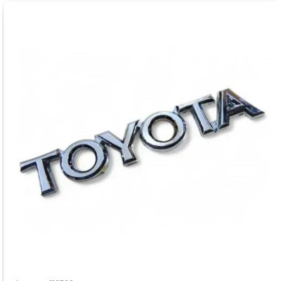 Емблема напис TOYOTA хром 105х18мм (на скотчі)