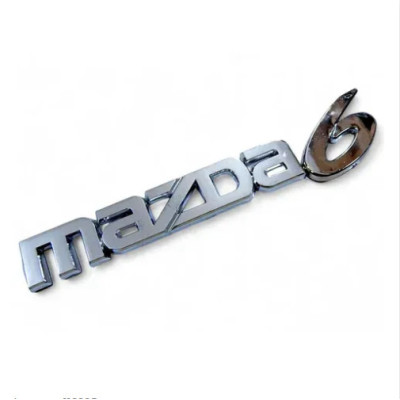 Емблема напис MAZDA 6 хром 190х26х39 мм (на скотчі)
