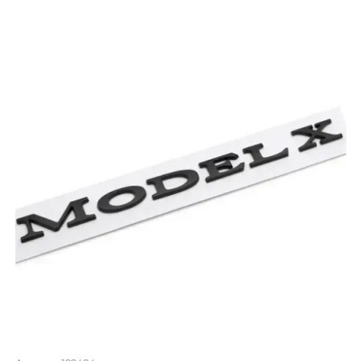 Емблема напис MODEL X для Tesla ЧОРНА матова 195х18мм пластик (на скотчі)