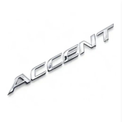 Емблема ACCENT для Hyundai хром 188х17 мм (на скотчі)