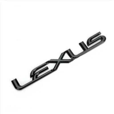 Эмблема надпись LEXUS черная 167×20мм пластик, на скотче