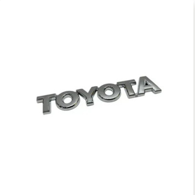 Емблема напис TOYOTA Хром 120мм на скотчі