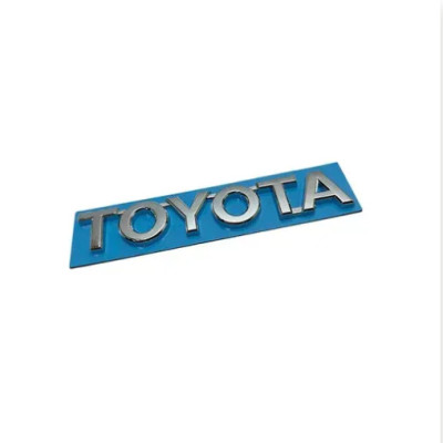 Емблема напис TOYOTA Хром 160мм на скотчі