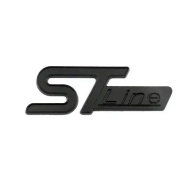 Емблема напис STLine для Ford чорний 96х35мм метал