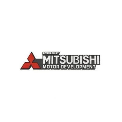 Емблема напис Mitsubishi 159х36мм алюміній (на скотчі)