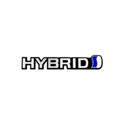 Емблема напис HYBRID 149×27мм алюміній (на скотчі)
