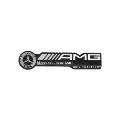 Емблема напис Mercedes-Benz AMG Driving Academy 159×32мм алюміній (на скотчі)