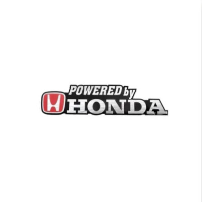 Емблема напис Honda 159×37мм алюміній (на скотчі)