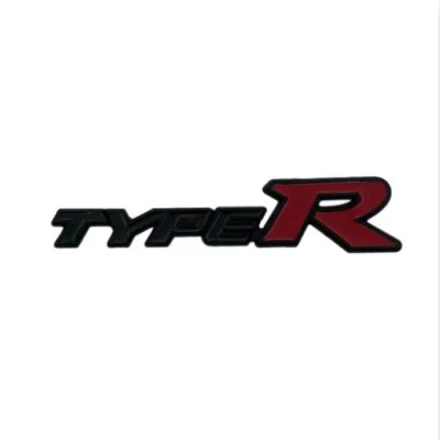 Емблема напис typeR для Honda чорна 148х32мм метал (на скотчі)