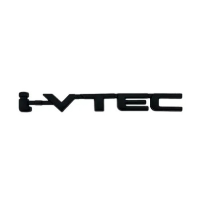 Емблема напис I-VTEC чорна 127х14мм металева (на скотчі)