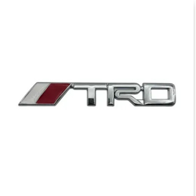 Емблема напис TRD для Toyota хром 143×21мм метал (на скотчі)