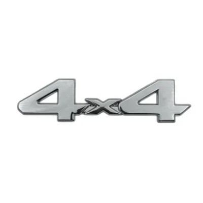 Эмблема надпись 4x4 для JEEP хром 150×38мм металл (на скотче)