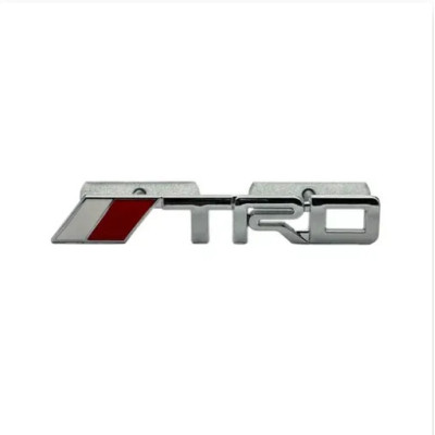 Емблема напис TRD для Toyota у решітку Хром 143×21мм метал (на кріпленнях)