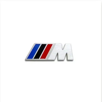 Емблема напис M для BMW 82х31мм метал (на скотчі)