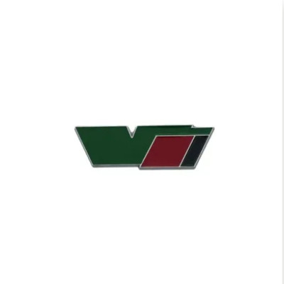 Емблема напис VRS для Skoda хром 76х25мм метал (на скотчі)