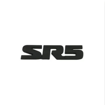 Емблема напис SR5 для Toyota чорна 95х25мм метал (на скотчі)