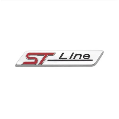 Эмблема надпись STLine для Ford хром 84х16мм металл (на скотче)