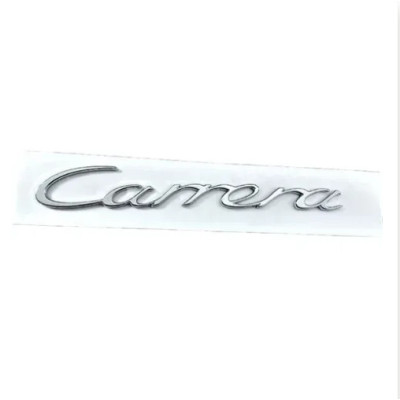 Емблема напис Carrera для Porsche 170х22мм ХРОМ пластик (на скотчі)