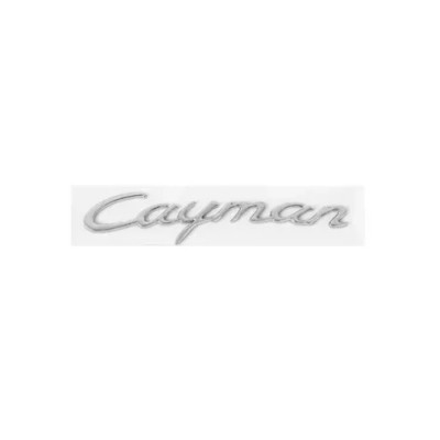Емблема напис Cayman для Porsche 175х35мм ХРОМ пластик (на скотчі)