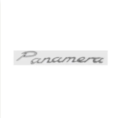 Емблема напис Panamera для Porsche 208х22мм ХРОМ пластик (на скотчі)