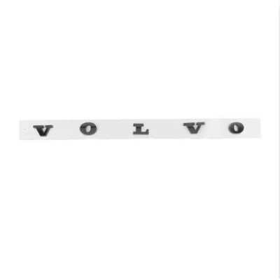 Эмблема надпись VOLVO черная 537х26мм пластик (на скотче)