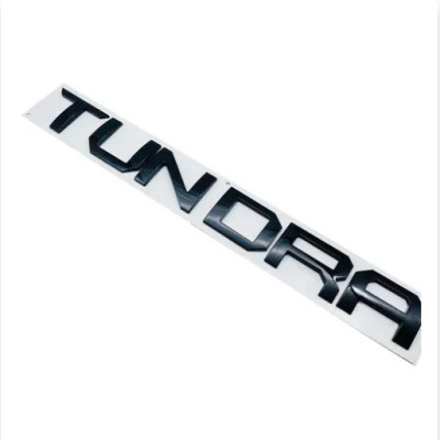 Емблема напис Tundra для Toyota чорна 480х55мм пластик (на скотчі)