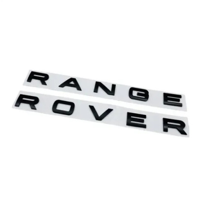 Емблема напис RANGE ROVER чорна матова 720х31мм пластик (на скотчі)