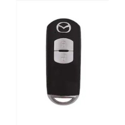 Чехол  для ключа Mazda черный с серебряной рамкой