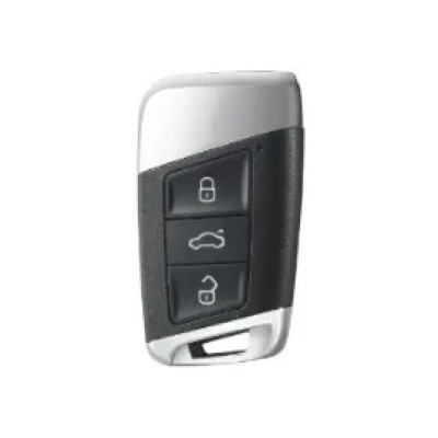 Чохол для ключа Skoda, глянець сірий