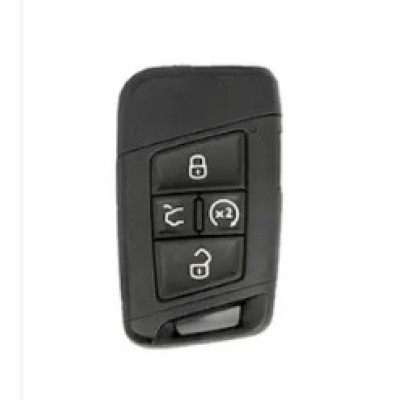 Чохол для ключа Volkswagen, глянець, сірий
