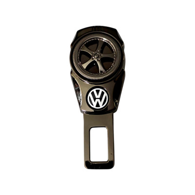 Заглушка – перехідник для ременів безпеки з логотипом Volkswagen, нікель