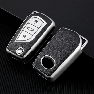 Чехол ТПУ  для ключа Toyota Corolla, Camry, RAV4, Auris, Altis, Aygo, Yaris, Verso сірий