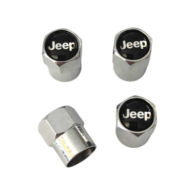 Ковпачки на ніпель хромовані з логотипом Jeep