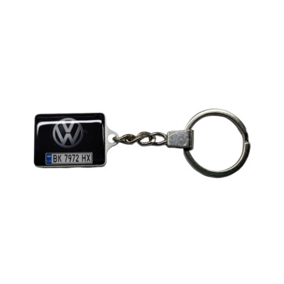 Брелок Volkswagen c фото (Двусторонний)