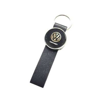 Шкіряний брелок Volkswagen, логотип та кільце